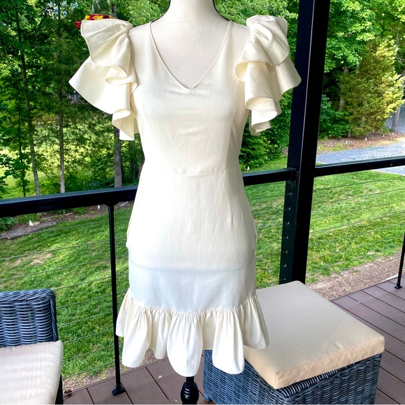 ⭐️STELLA MCCARTNEY “Miranda” Ruffle Dress. EU 34=US 0/2 —**See measurements ⭐️ - Picture 8 of 16